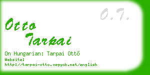 otto tarpai business card