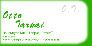 otto tarpai business card